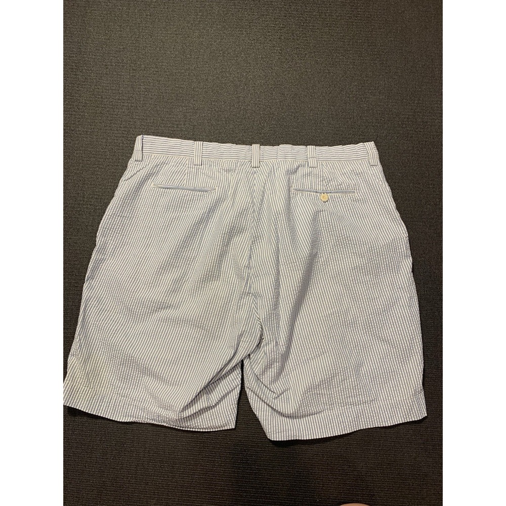 Polo Ralph Lauren Men Shorts Cotton Men's Size 40 Striped Blue White - Picture 5 of 5